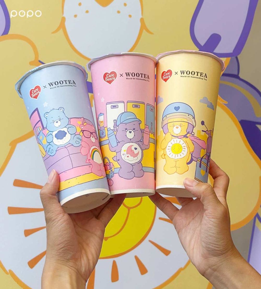 五桐號跟Care Bears聯名了！5款彩虹熊飲料杯可愛發瘋、還有「絨毛髮帶&飲料提袋」聯名周邊要買！-3