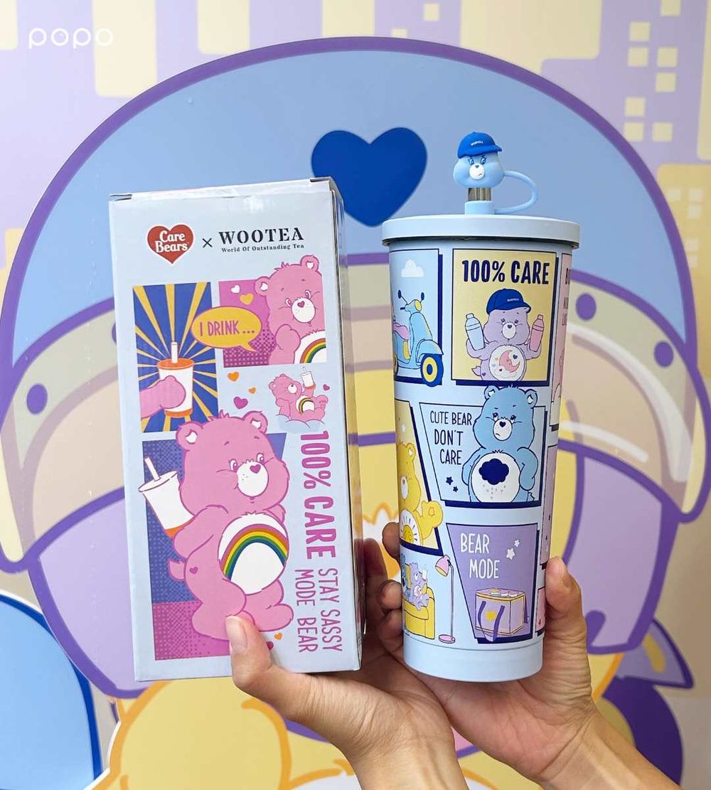 五桐號跟Care Bears聯名了！5款彩虹熊飲料杯可愛發瘋、還有「絨毛髮帶&飲料提袋」聯名周邊要買！-6