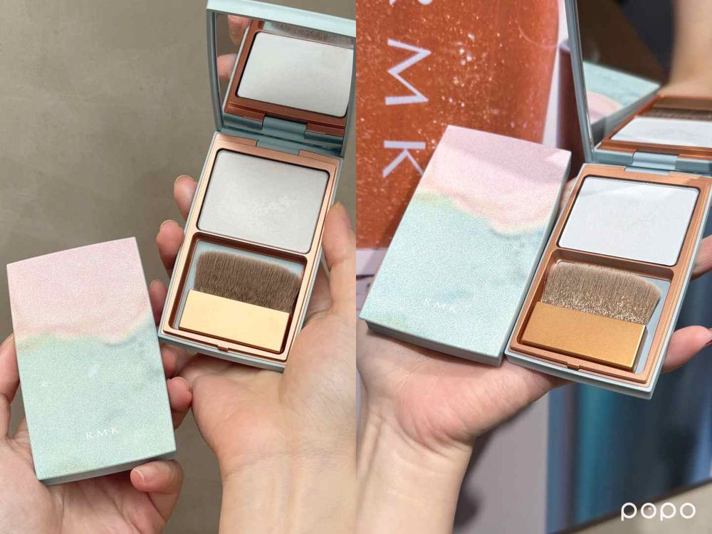 RMK聖誕彩妝媲美藝術品！慵懶夕陽配色「眼頰彩盤」、低飽和絲絨口紅太顯白，透光底妝必用薄荷光燦眼頰棒！-16