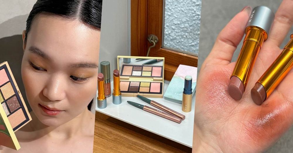 RMK聖誕彩妝媲美藝術品！慵懶夕陽配色「眼頰彩盤」、低飽和絲絨口紅太顯白，透光底妝必用薄荷光燦眼頰棒！-1