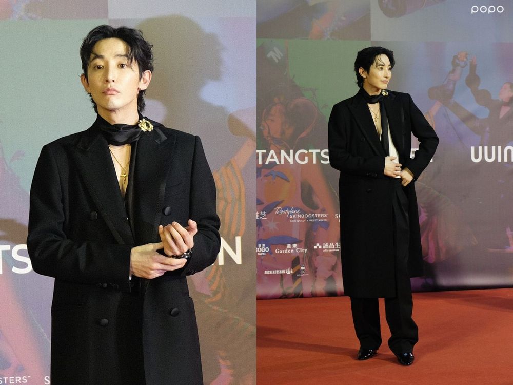太子妃們老公來了！李洙赫驚喜現身「臺北時裝週」超低胸襯衫、一笑魂都被勾走了！-3