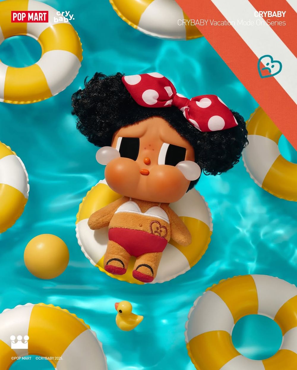 泡泡瑪特CRYBABY「渡假系列」新品太欠買！超Q「美人魚哭娃公仔、透明水杯、側背包」這天開賣！-12