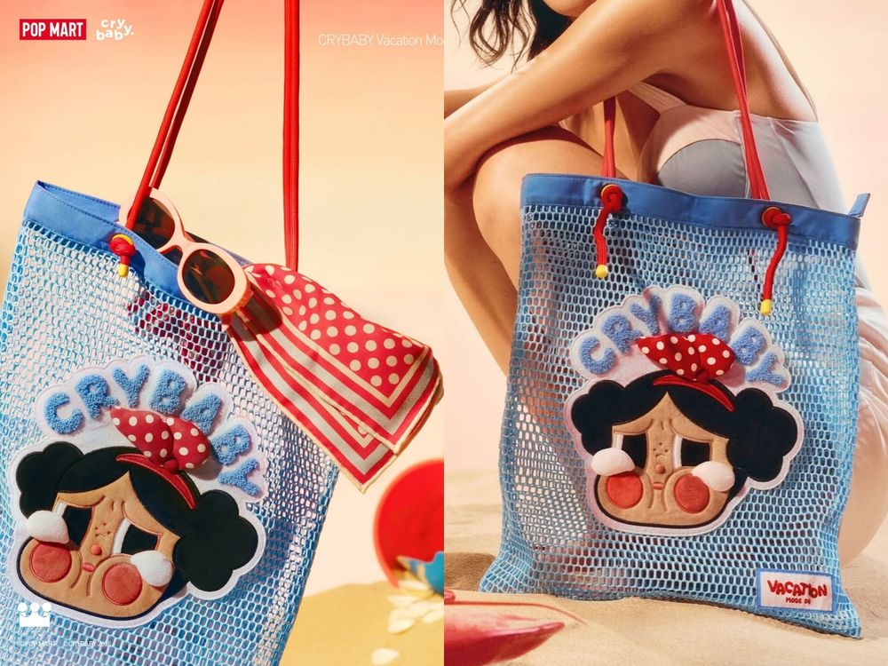 泡泡瑪特CRYBABY「渡假系列」新品太欠買！超Q「美人魚哭娃公仔、透明水杯、側背包」這天開賣！-17