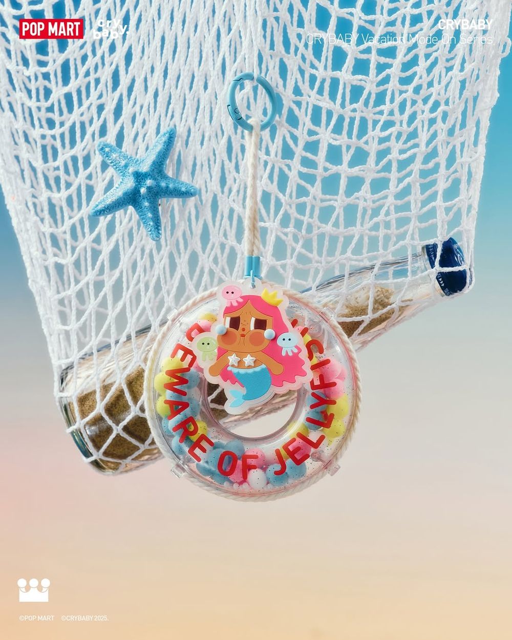 泡泡瑪特CRYBABY「渡假系列」新品太欠買！超Q「美人魚哭娃公仔、透明水杯、側背包」這天開賣！-21