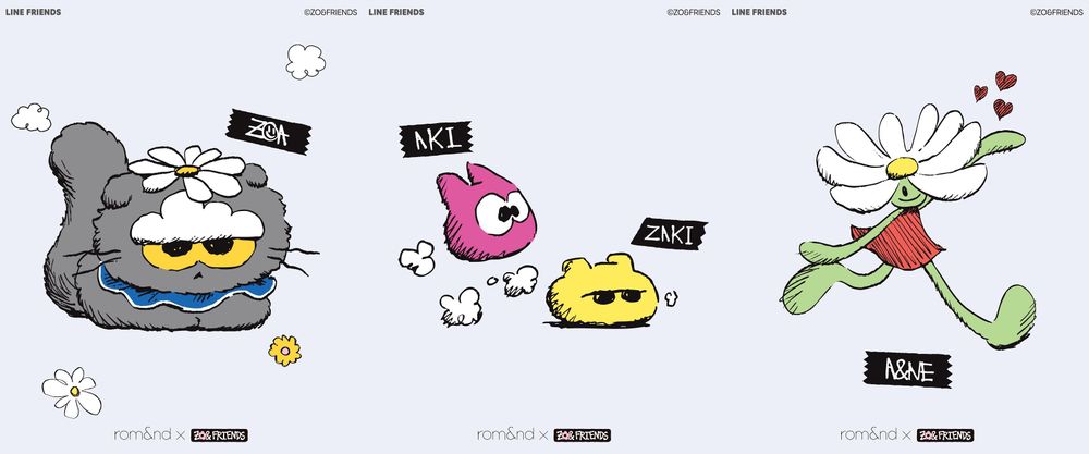 rom&nd正式宣佈攜手GD貓主子推出「ZO&FRIENDS」限量彩妝聯名！果汁腮紅球、果汁唇釉、貓掌護唇膏太可愛！-10