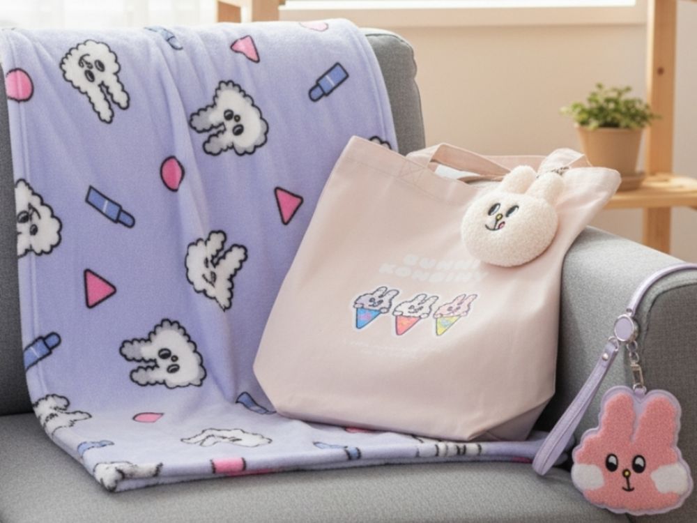 雙11優惠開搶！未來美攜手「兔子便利商店」推出可愛限量聯名週邊：午睡毯、票卡夾、吊飾購物袋，通通只送不賣！-9