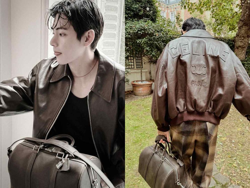 阿米的秋冬男神來了！金泰亨IG曬最新CELINE穿搭照！世首帥「雕刻側顏」真的太權威！-6