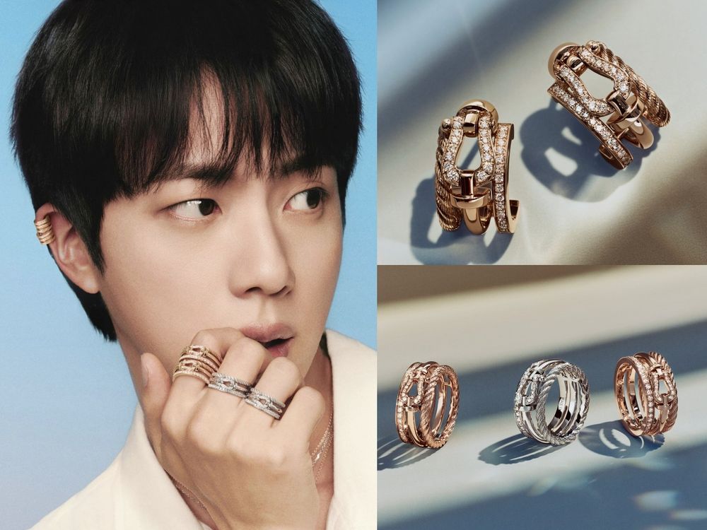 「人間葉黃素」BTS Jin最新珠寶廣告帥炸！金碩珍FRED同款戒指、手環值得一生收！-4