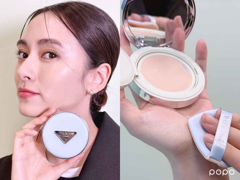 斷貨級精品底妝即將開搶！PRADA Beauty「寶寶藍尼龍氣墊」絕美輕霧妝感＋低飽和莫測藍外殼，手速不夠快就被買光了！-14