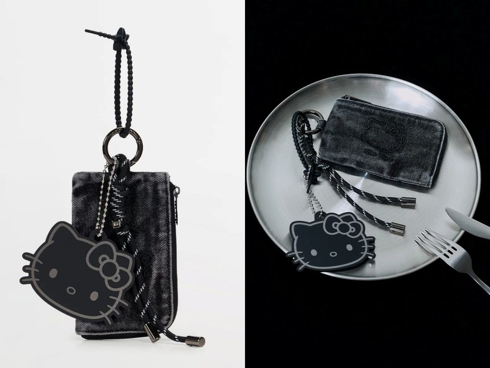 脆上爆紅！Robinmay推出碳黑版Hello Kitty聯名！水洗牛仔包、百元凱蒂貓吊飾賣到缺貨！-10