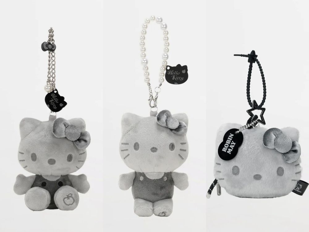 脆上爆紅！Robinmay推出碳黑版Hello Kitty聯名！水洗牛仔包、百元凱蒂貓吊飾賣到缺貨！-3