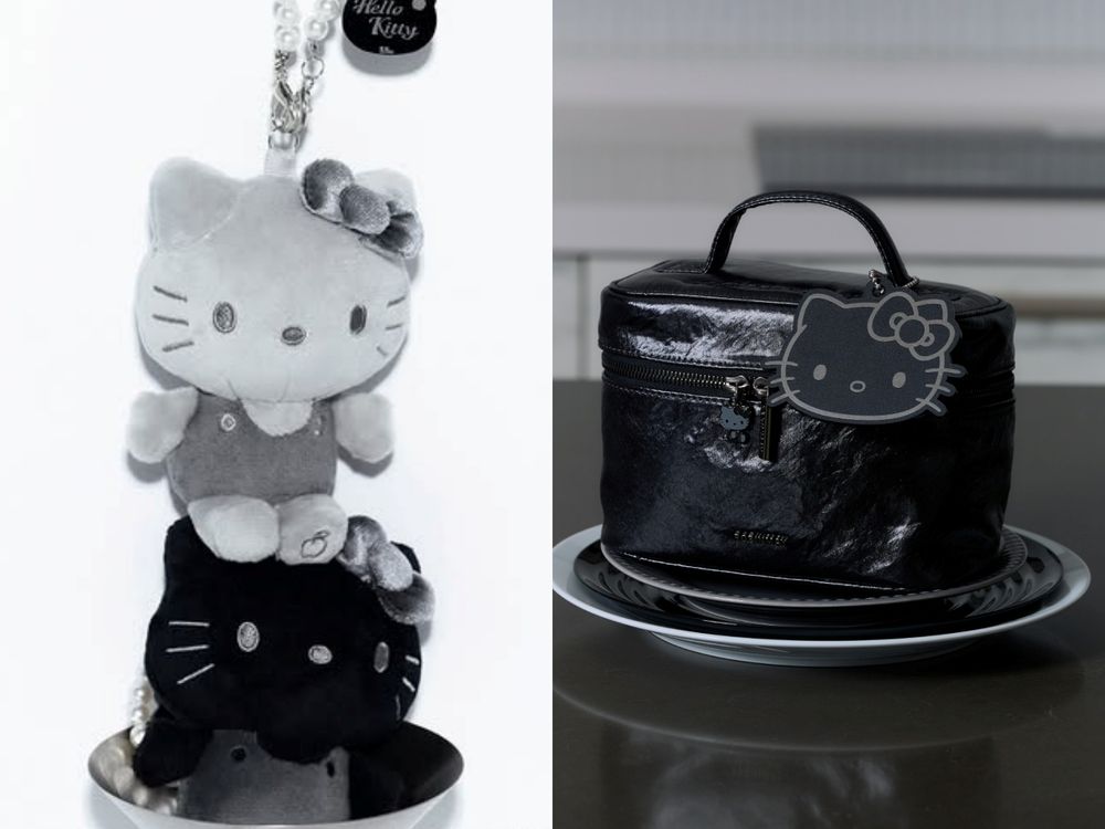 脆上爆紅！Robinmay推出碳黑版Hello Kitty聯名！水洗牛仔包、百元凱蒂貓吊飾賣到缺貨！-2