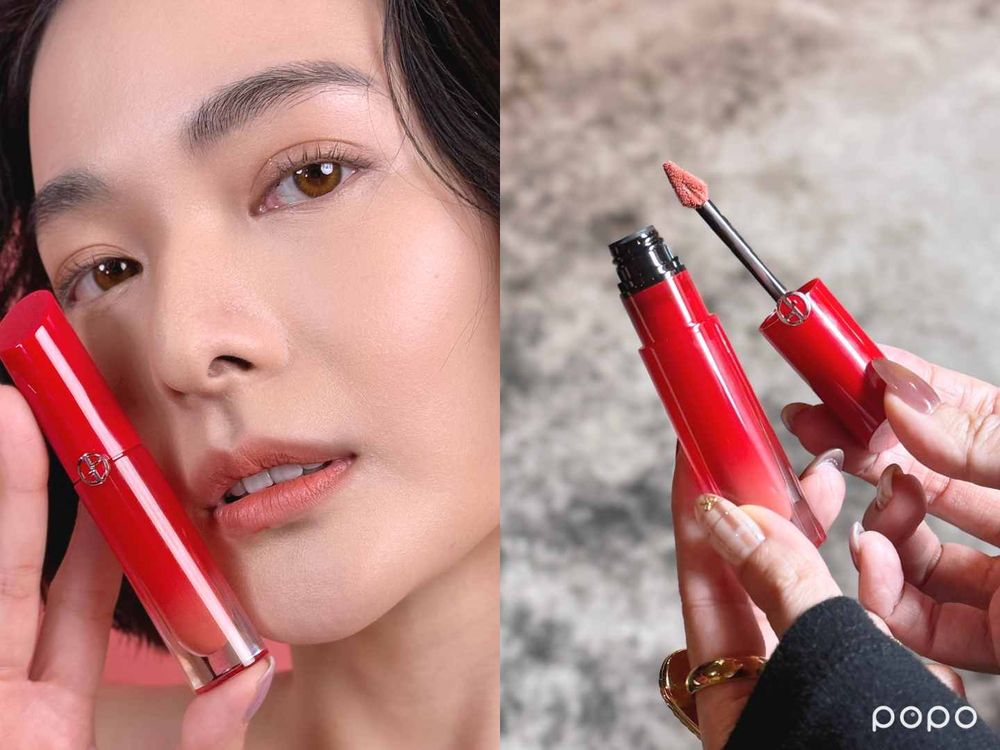 最會做液態唇彩的亞曼尼出新招！夢幻「持色水唇紗」誕生，輕盈如紗、薄透持久，台灣首發色必收！-4