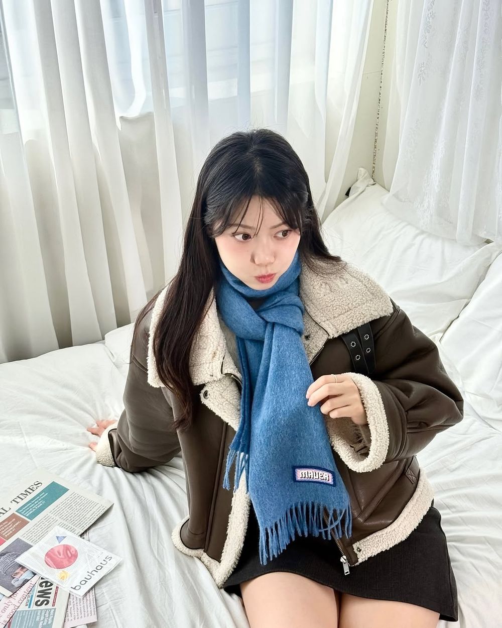 怕冷必看！冬季圍巾6大綁法一次學會！「帽子圍法」是愛豆私服標配、這幾招零技巧超簡單！-4