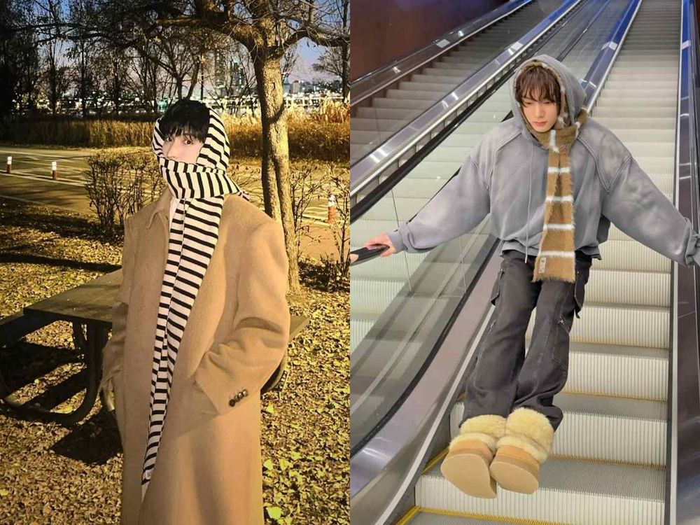 怕冷必看！冬季圍巾6大綁法一次學會！「帽子圍法」是愛豆私服標配、這幾招零技巧超簡單！-7