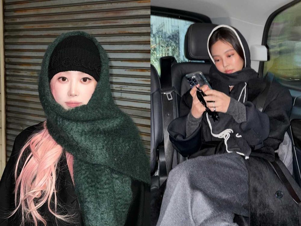 怕冷必看！冬季圍巾6大綁法一次學會！「帽子圍法」是愛豆私服標配、這幾招零技巧超簡單！-12