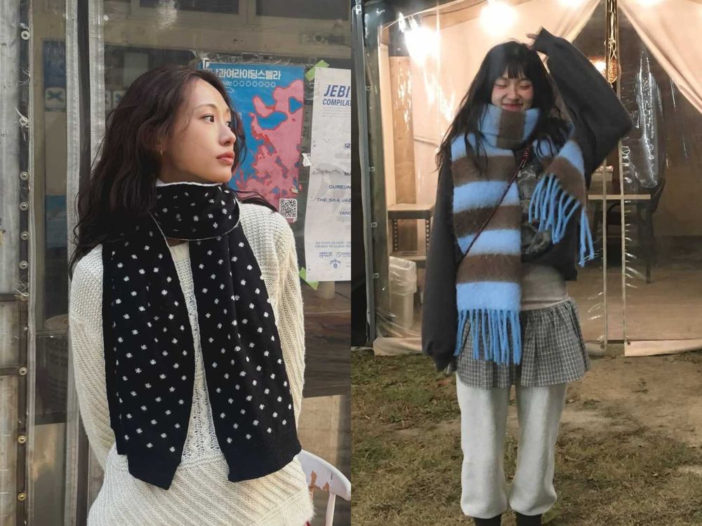 怕冷必看！冬季圍巾6大綁法一次學會！「帽子圍法」是愛豆私服標配、這幾招零技巧超簡單！-2