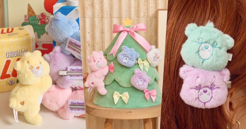 2025聖誕交換禮物推薦！「Care Bears趴姿玩偶髮夾&蝴蝶結聖誕樹置物盒」可愛發瘋、只有這裡買得到！-1