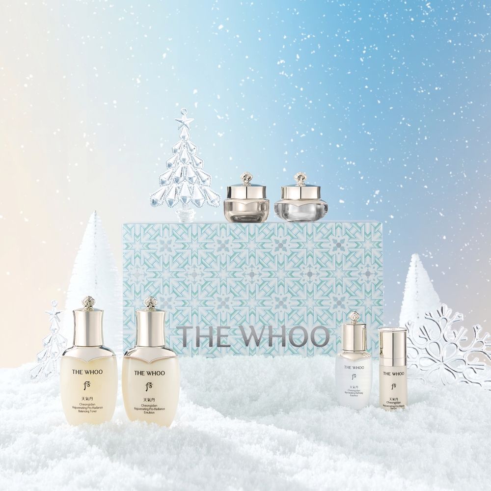 最夢幻貴婦保養登場！THE WHOO后「雪漾限定禮盒」宮廷丹青＋冰川薄荷藍太夢幻，金智媛命定發光精華、嫩唇神器一次入手！-9