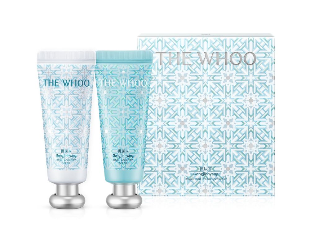 最夢幻貴婦保養登場！THE WHOO后「雪漾限定禮盒」宮廷丹青＋冰川薄荷藍太夢幻，金智媛命定發光精華、嫩唇神器一次入手！-15