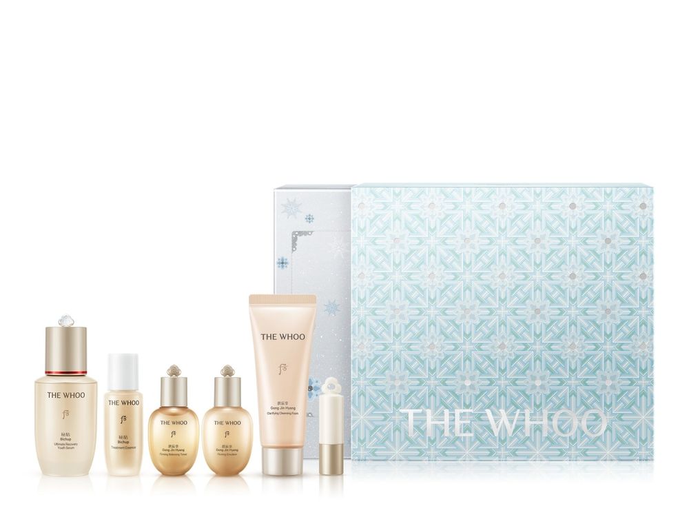 最夢幻貴婦保養登場！THE WHOO后「雪漾限定禮盒」宮廷丹青＋冰川薄荷藍太夢幻，金智媛命定發光精華、嫩唇神器一次入手！-8