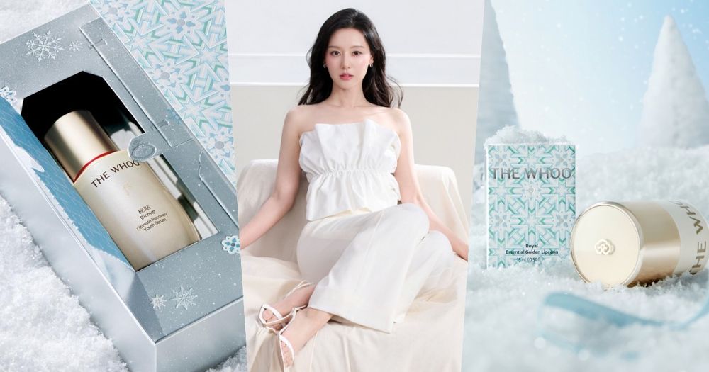 最夢幻貴婦保養登場！THE WHOO后「雪漾限定禮盒」宮廷丹青＋冰川薄荷藍太夢幻，金智媛命定發光精華、嫩唇神器一次入手！-1