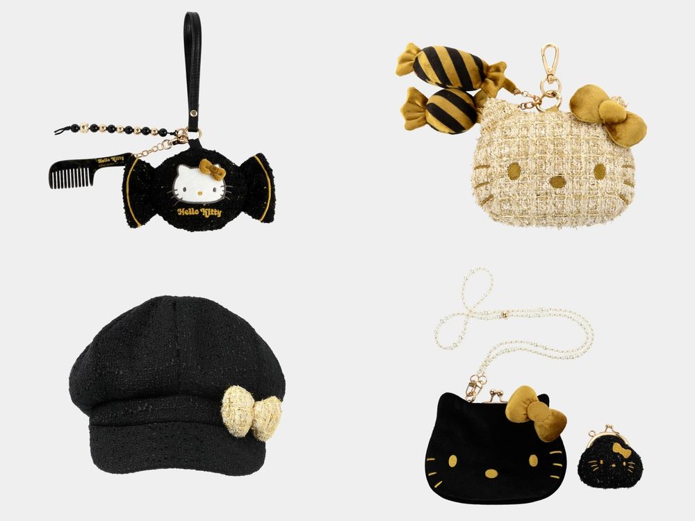 宋雨琦也愛上！奢華版「聖誕黑金Hello Kitty」夢幻到不行！絨面、千鳥格想帶回家！-8