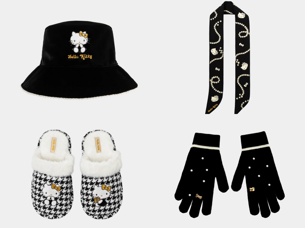 宋雨琦也愛上！奢華版「聖誕黑金Hello Kitty」夢幻到不行！絨面、千鳥格想帶回家！-9