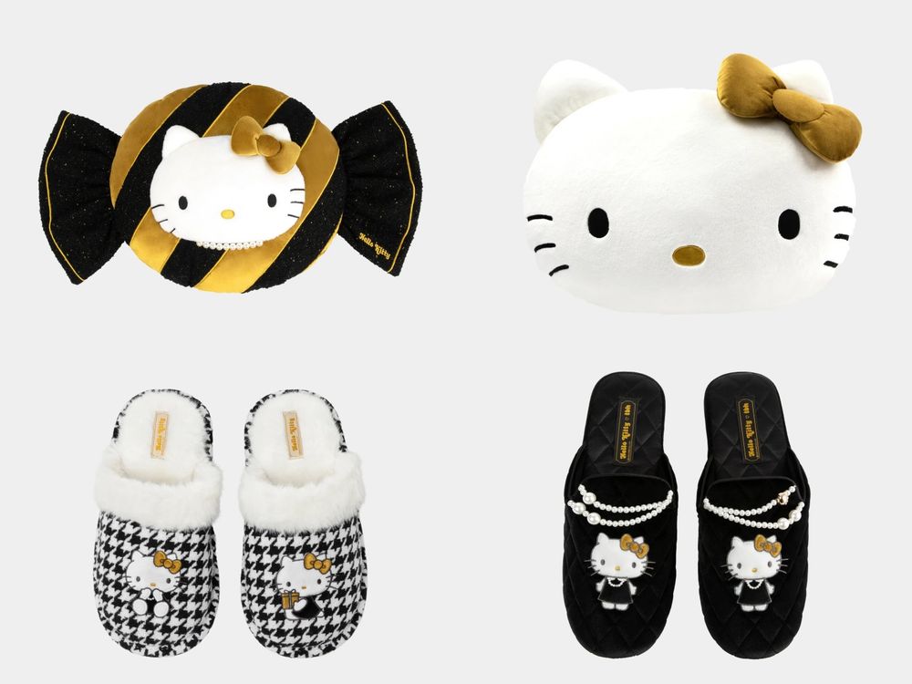 宋雨琦也愛上！奢華版「聖誕黑金Hello Kitty」夢幻到不行！絨面、千鳥格想帶回家！-10