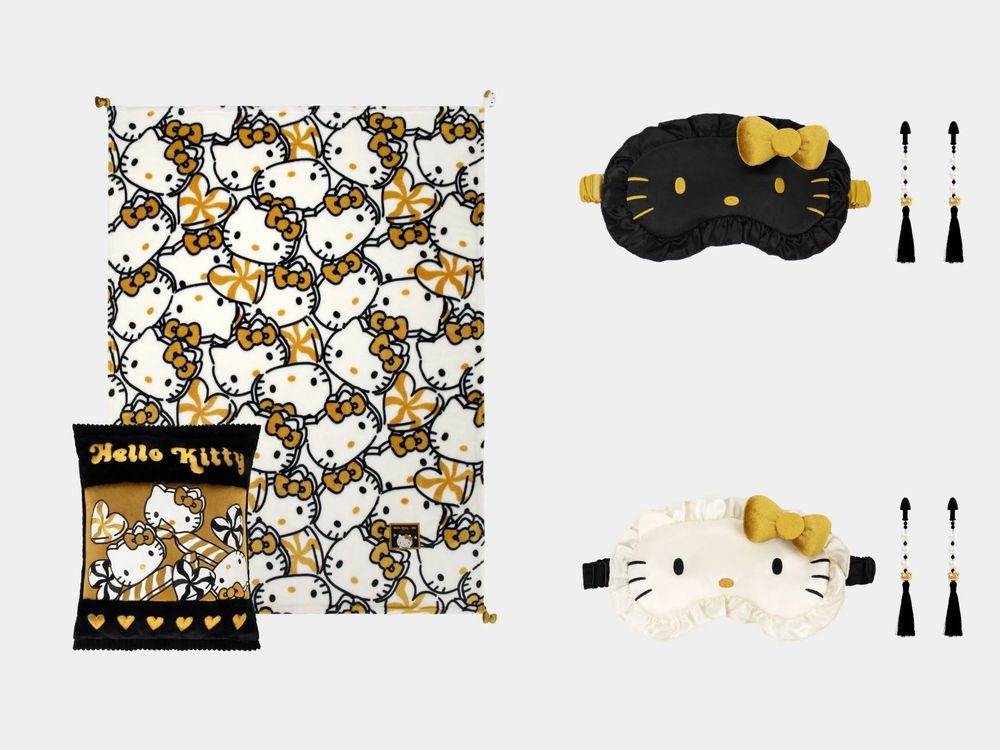 宋雨琦也愛上！奢華版「聖誕黑金Hello Kitty」夢幻到不行！絨面、千鳥格想帶回家！-13