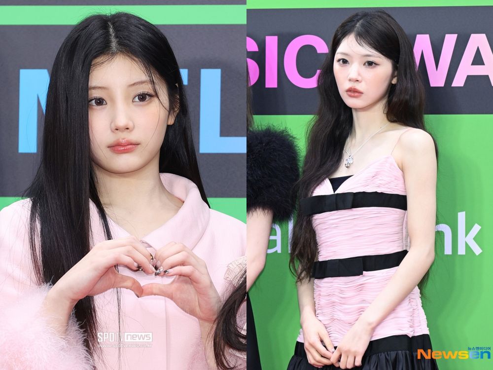 2025韓國MMA紅毯女神出爐！JENNIE山茶花禮服美貌爆擊、aespa未來感氣勢全開、IVE黑白優雅短裙直接封神！-5