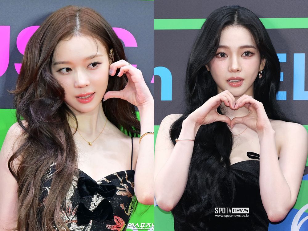 2025韓國MMA紅毯女神出爐！JENNIE山茶花禮服美貌爆擊、aespa未來感氣勢全開、IVE黑白優雅短裙直接封神！-10