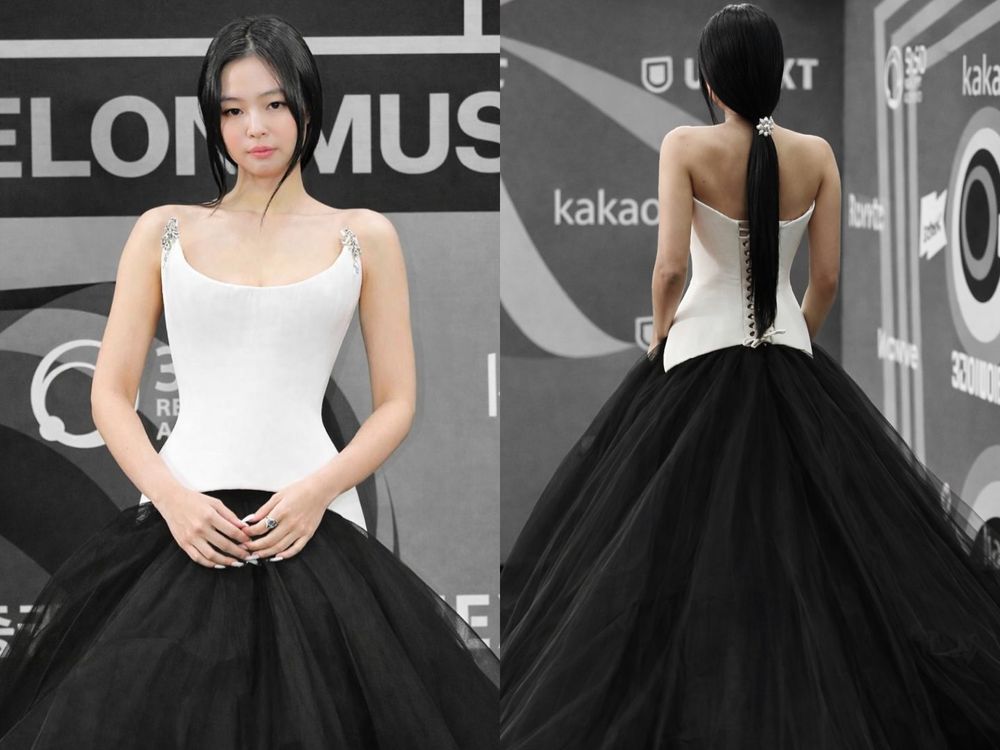 整場都在等Jennie！金珍妮MMA「狂換6套造型」！西太后禮服仙氣滿分、開場掀頭紗堪比女王登基！-3