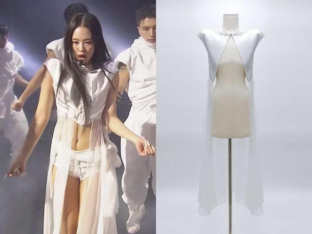 整場都在等Jennie！金珍妮MMA「狂換6套造型」！西太后禮服仙氣滿分、開場掀頭紗堪比女王登基！-5