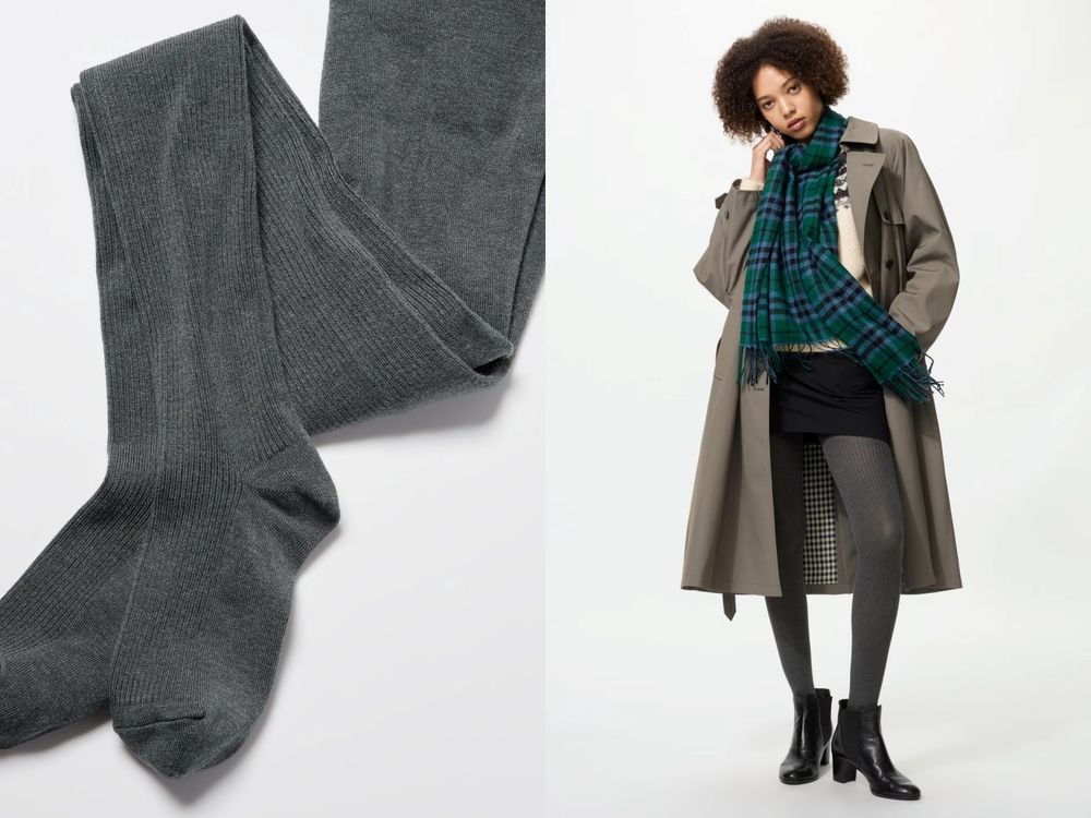 台灣沒有！去日本UNIQLO必買「針織褲襪」連韓女都搶著買～保暖又細腿一進店就要先包色！-4