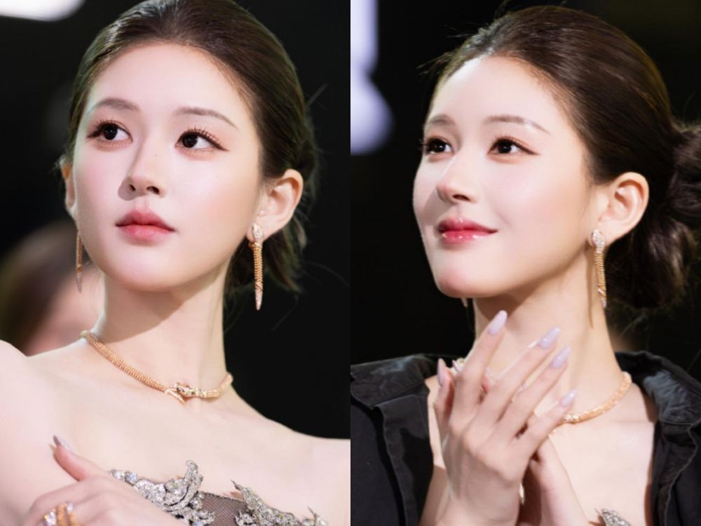 2025騰訊星光大賞紅毯妝容被嫌太過？「年度影響力藝人」趙露思不內耗回應：自己畫的妝、小心機藏其中！-5