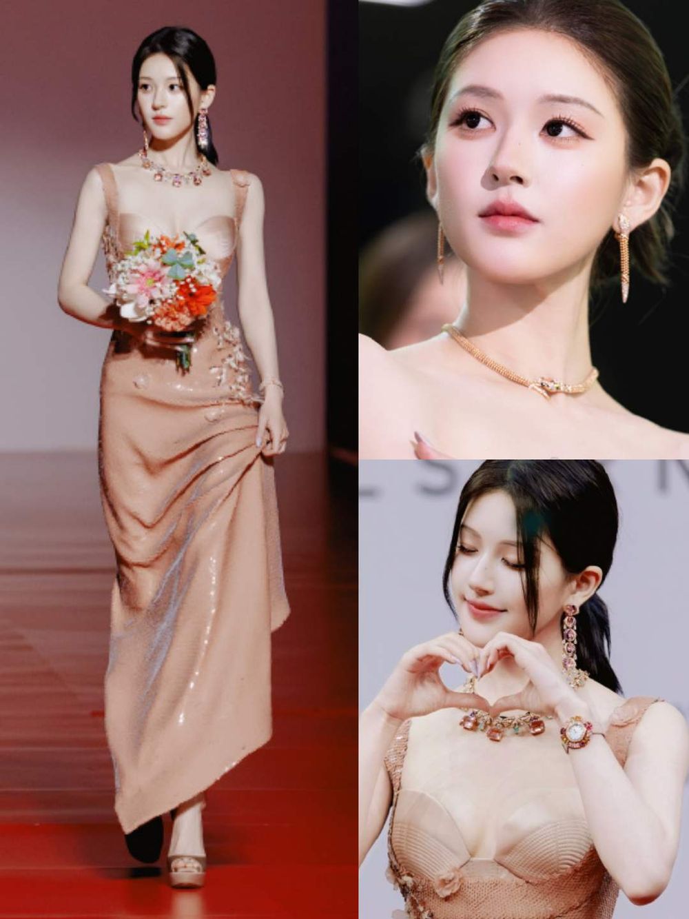 2025騰訊星光大賞紅毯妝容被嫌太過？「年度影響力藝人」趙露思不內耗回應：自己畫的妝、小心機藏其中！-0