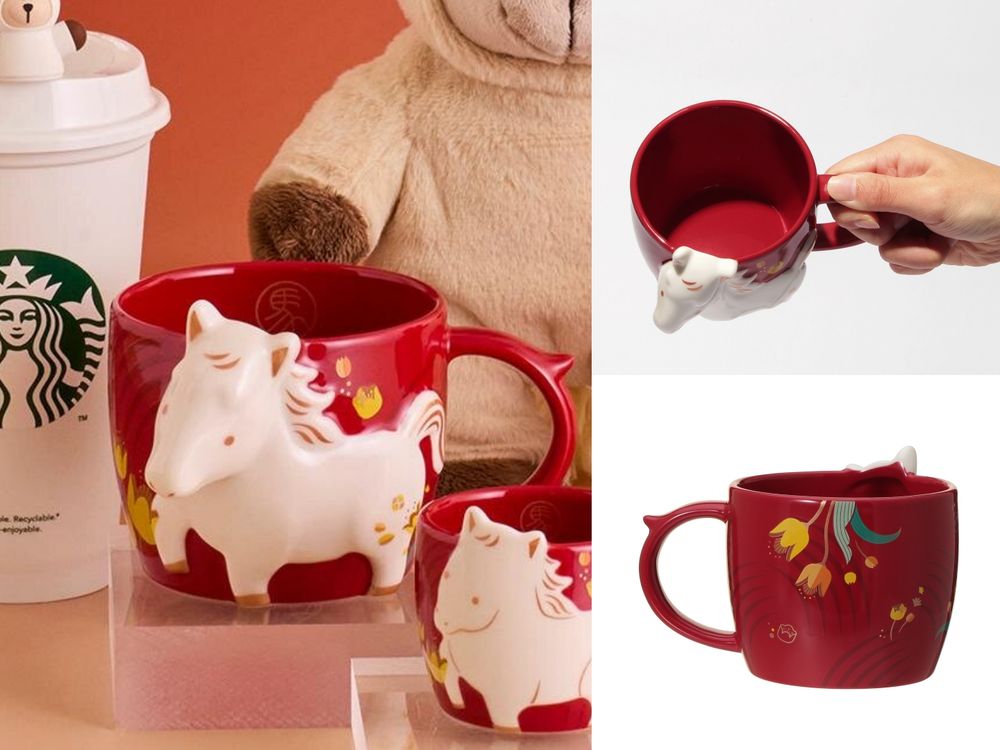 日本星巴克2026馬年限定周邊太燒！超可愛「棕色小馬熊熊吊飾、立體白馬造型馬克杯」日妞都在搶！-5