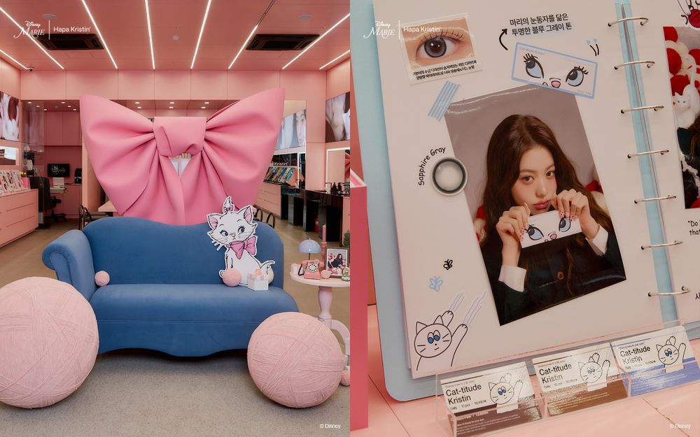 張員瑛變身超萌小貓！Hapa Kristin＆迪士尼瑪莉貓聯名隱形眼鏡，圓潤大眼、清澈眼神完美複製，開賣秒被搶光！-15