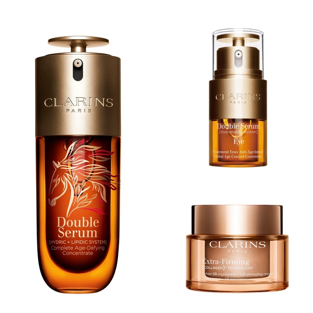 2026開運美肌儀式！克蘭詩經典「黃金雙萃精華、亮眼萃、膠原霜」換上金馬限定包裝，體驗護膚會再抽馬年福袋！-4