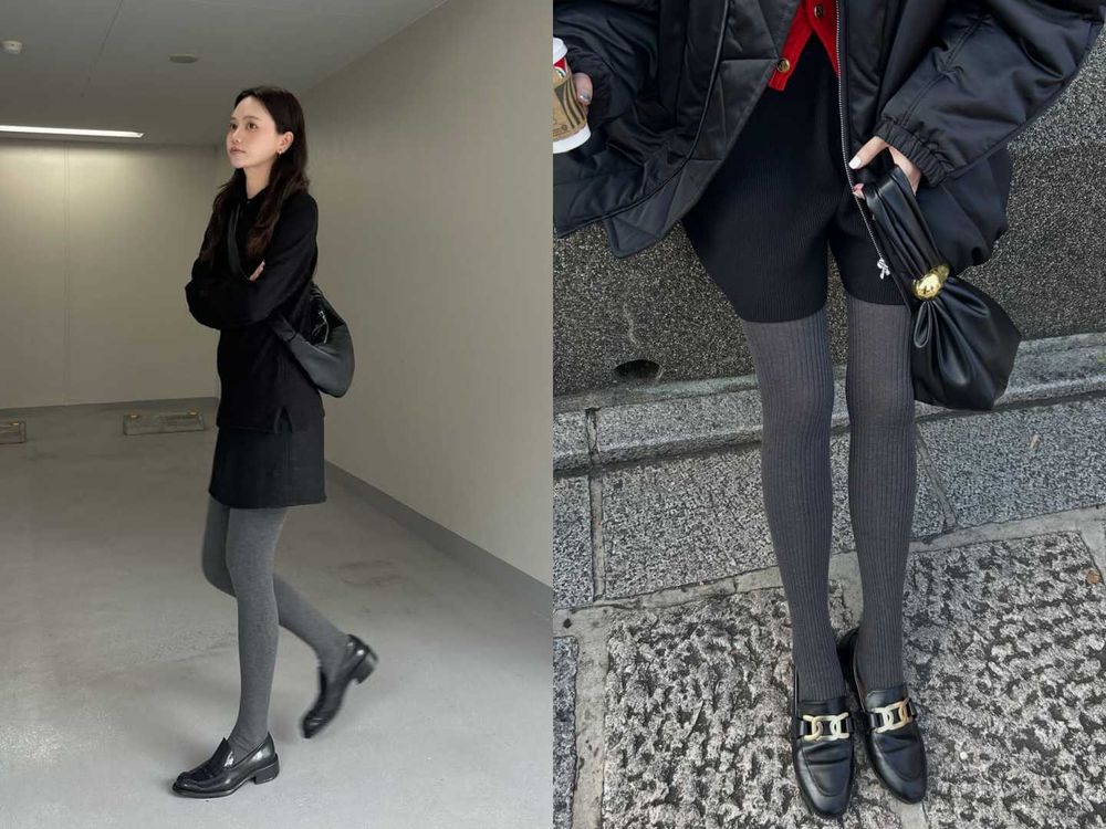 天氣冷穿這樣剛好！日韓女生冬季都在瘋「褲襪穿搭術」！7招穿出又直又細鉛筆腿！-4