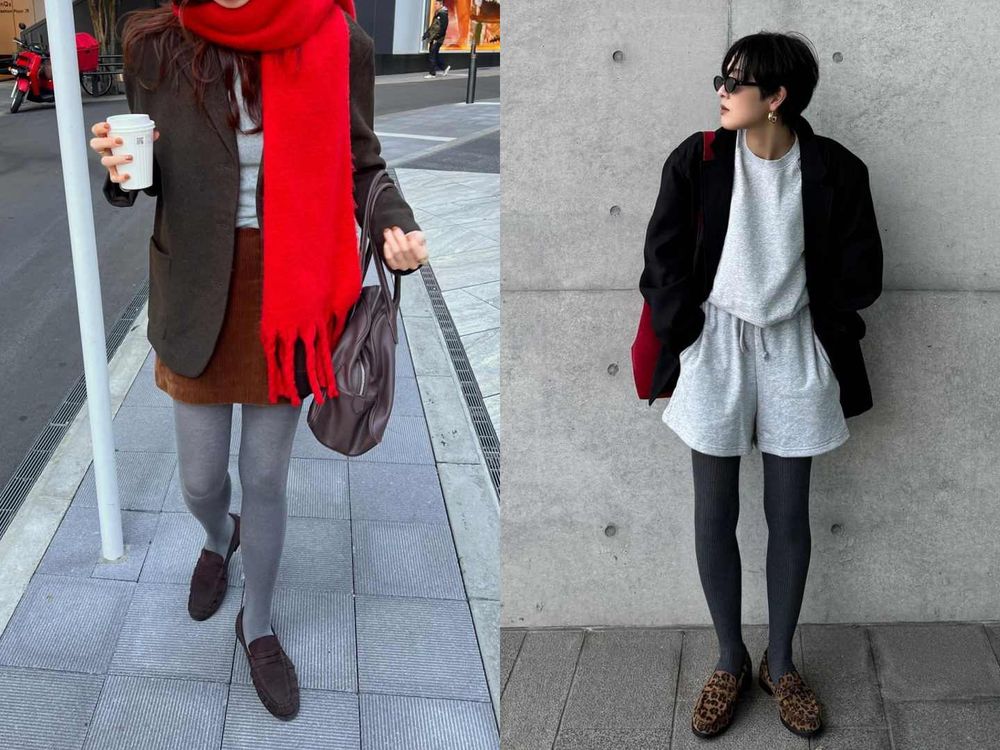 天氣冷穿這樣剛好！日韓女生冬季都在瘋「褲襪穿搭術」！7招穿出又直又細鉛筆腿！-5