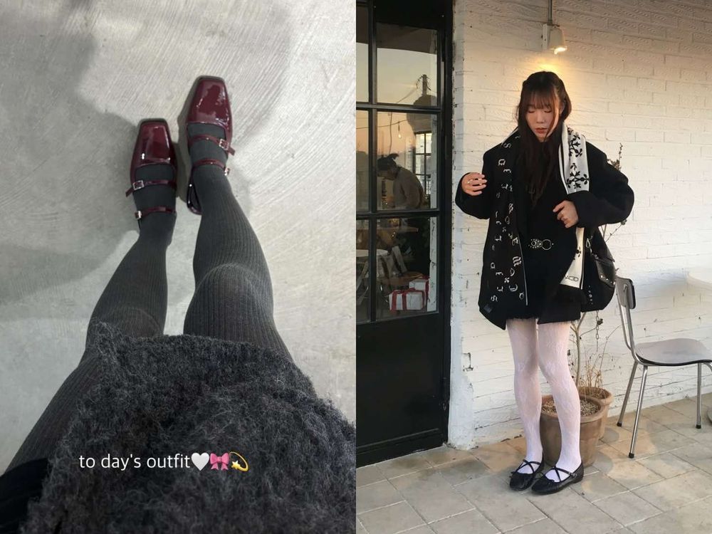 天氣冷穿這樣剛好！日韓女生冬季都在瘋「褲襪穿搭術」！7招穿出又直又細鉛筆腿！-7