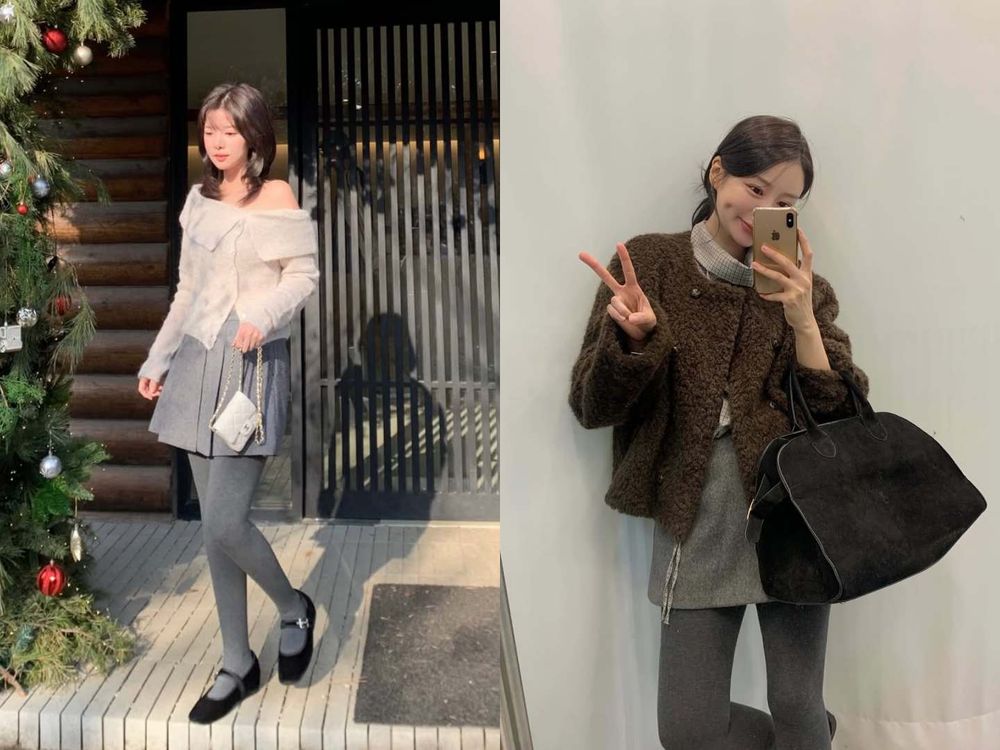 天氣冷穿這樣剛好！日韓女生冬季都在瘋「褲襪穿搭術」！7招穿出又直又細鉛筆腿！-9