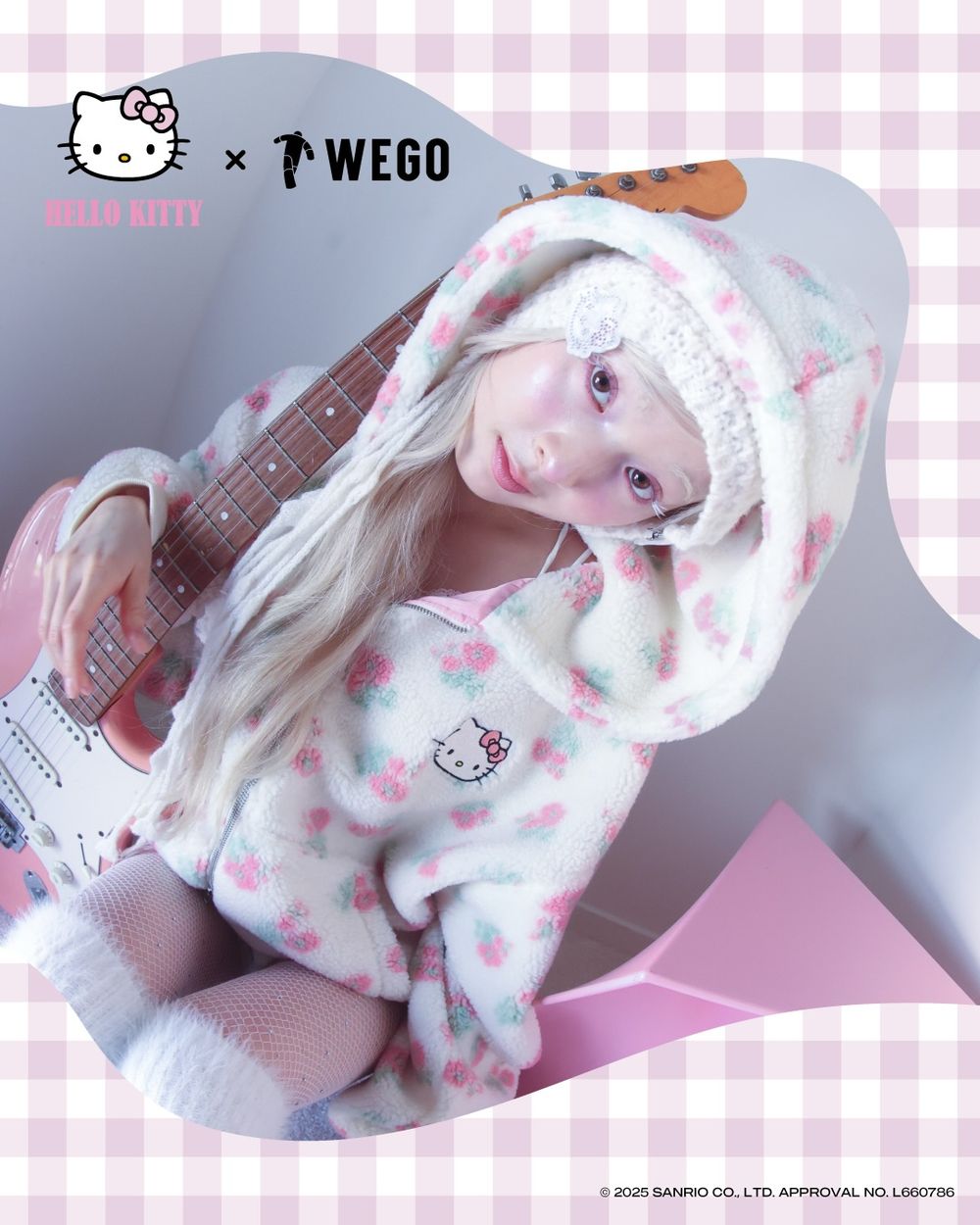 新年第一天就開搶！日牌WEGO再度聯名Hello Kitty！「軟綿綿外套＋水鑽Kitty大頭」這件一定要收！-3