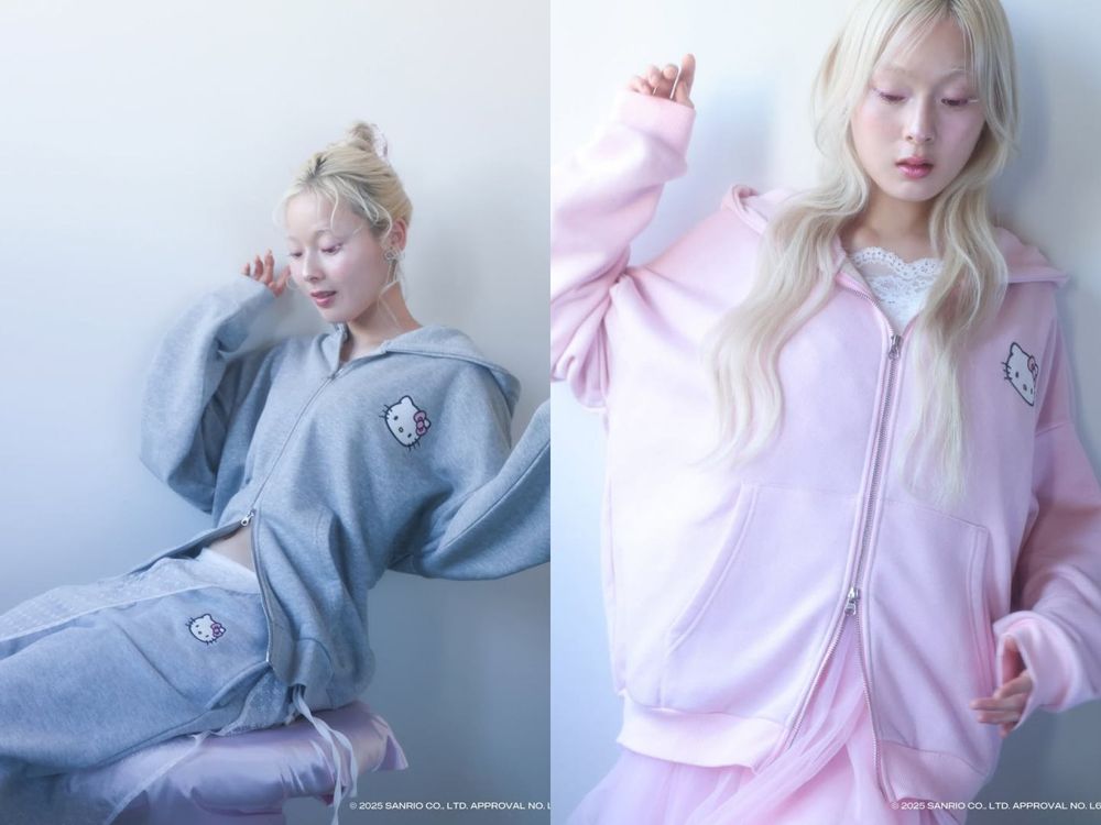 新年第一天就開搶！日牌WEGO再度聯名Hello Kitty！「軟綿綿外套＋水鑽Kitty大頭」這件一定要收！-5