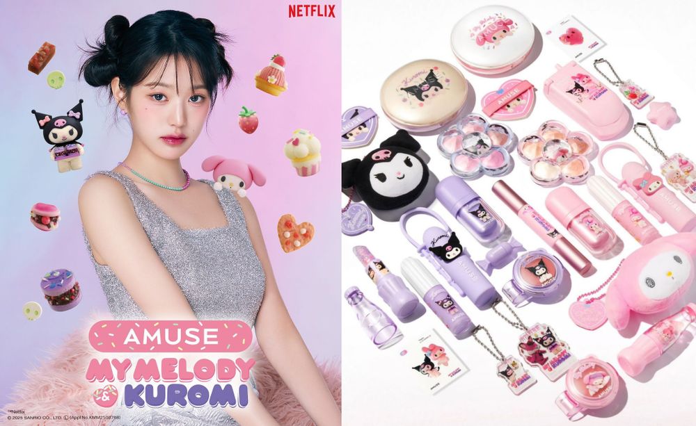 2025年度三麗鷗美妝聯名回顧！Hello Kitty媚比琳睫毛膏、大耳狗專科洗面乳...，酷洛米公仔香水引爆收藏潮！-8