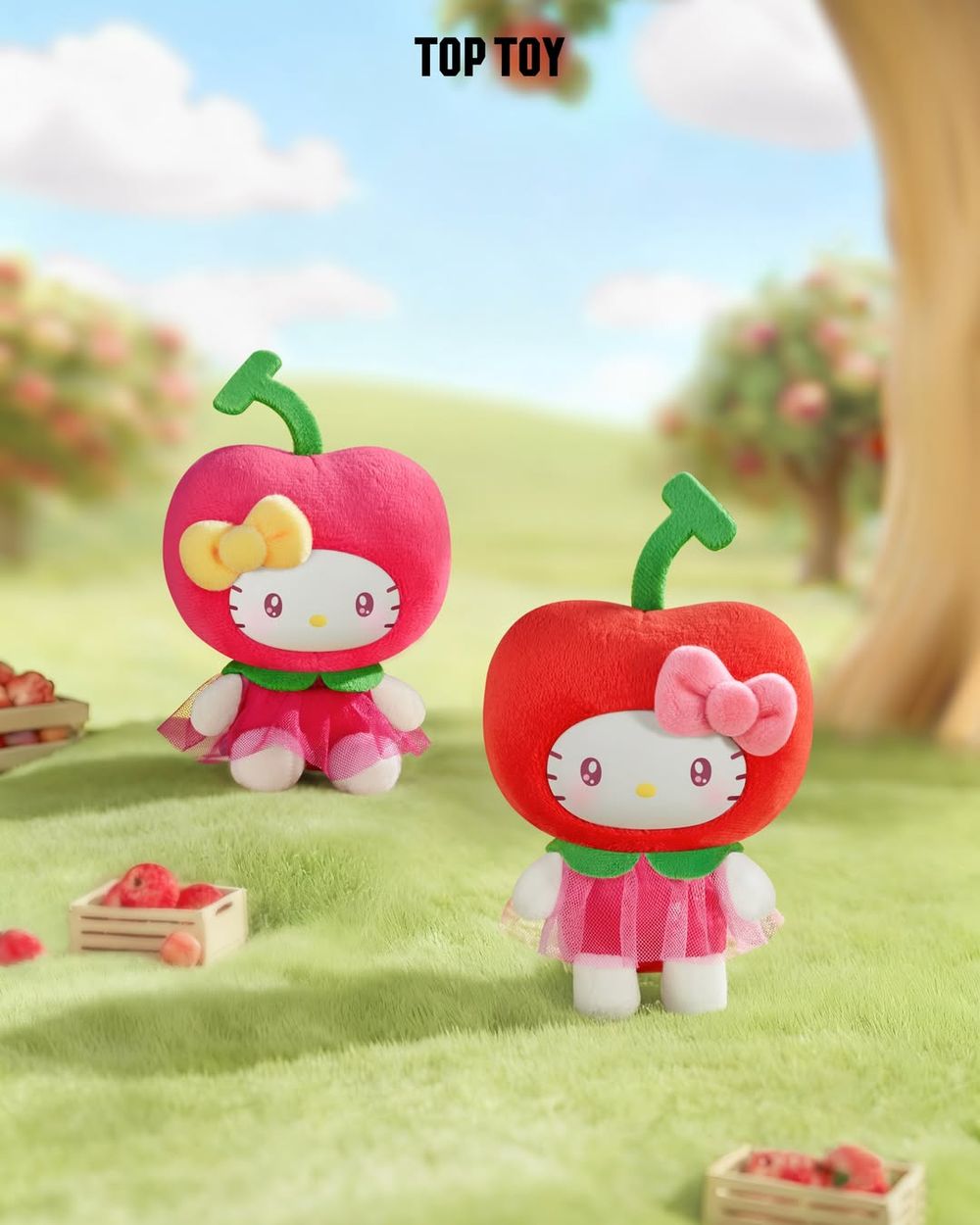 社群狂討論！三麗鷗蔬果系列公仔「櫻桃Hello Kitty、梨子布丁狗、紅蘿蔔大耳狗」可愛翻必買！-2