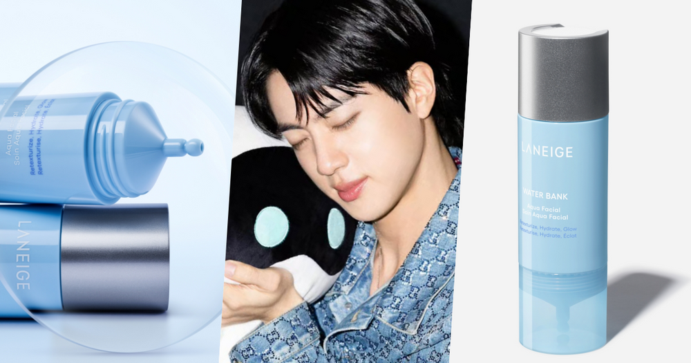 蘭芝「水酷修護保濕系列」開年新成員！藍管安瓶注水＋煥膚，搭配水循環保養三步驟，素顏也能實現防彈JIN同款玻璃水光肌！-1