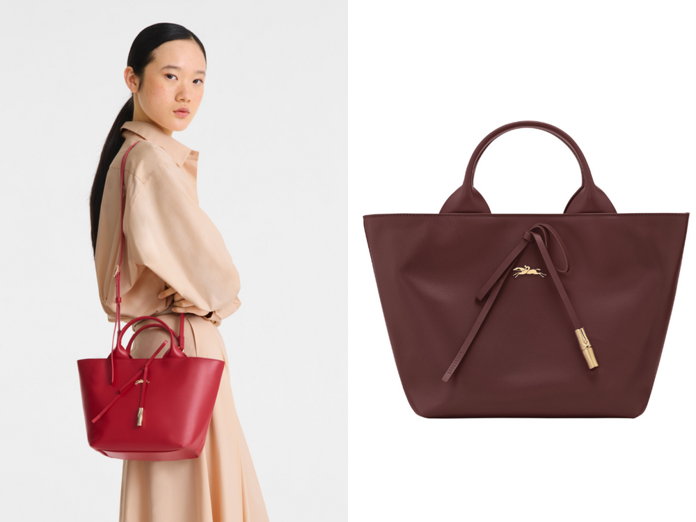 Longchamp送上馬年驚喜！全新「酒紅水餃包＋卡夾」好看又討喜、新年開運就靠這咖！-8